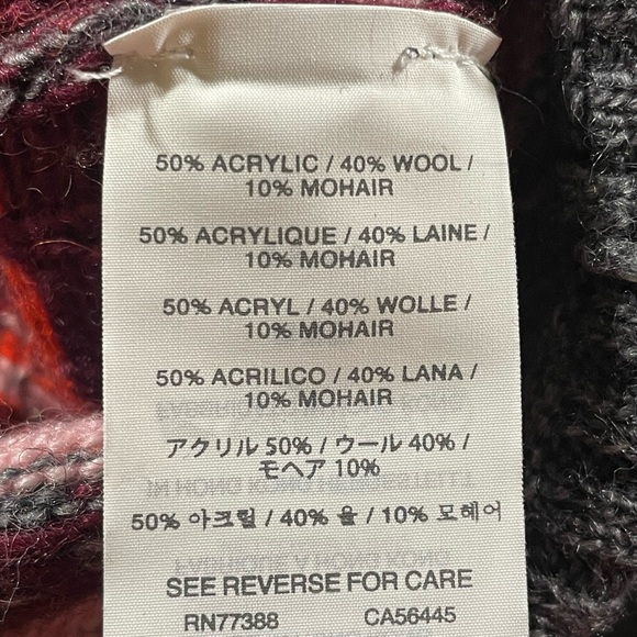 J.Crew Fair Isle Knit Sweater Gray XS Wool Mohair Pullover Women - Picture 7 of 11